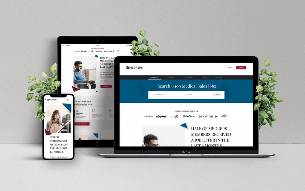 MedReps — Medical Sales Job Board (Gatsby + Strapi)